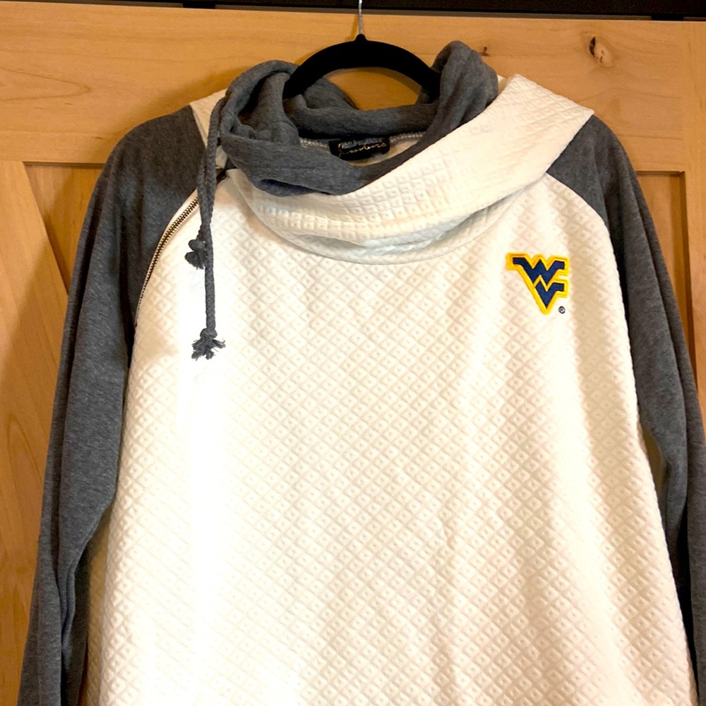 NWT WVU Cowl Neck!